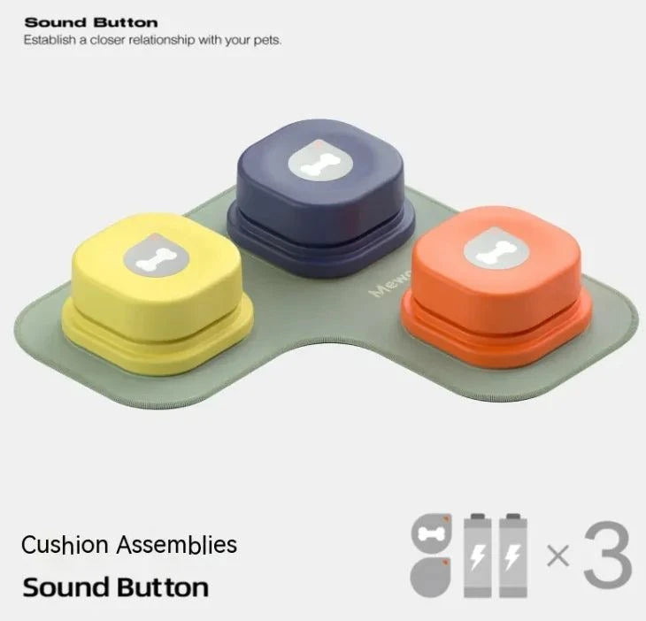 Interactive Pet Communication Button – Recordable Talking Button for Dogs & Cats