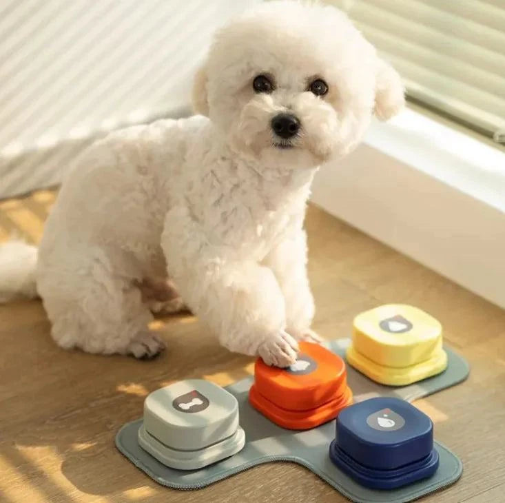 Interactive Pet Communication Button – Recordable Talking Button for Dogs & Cats