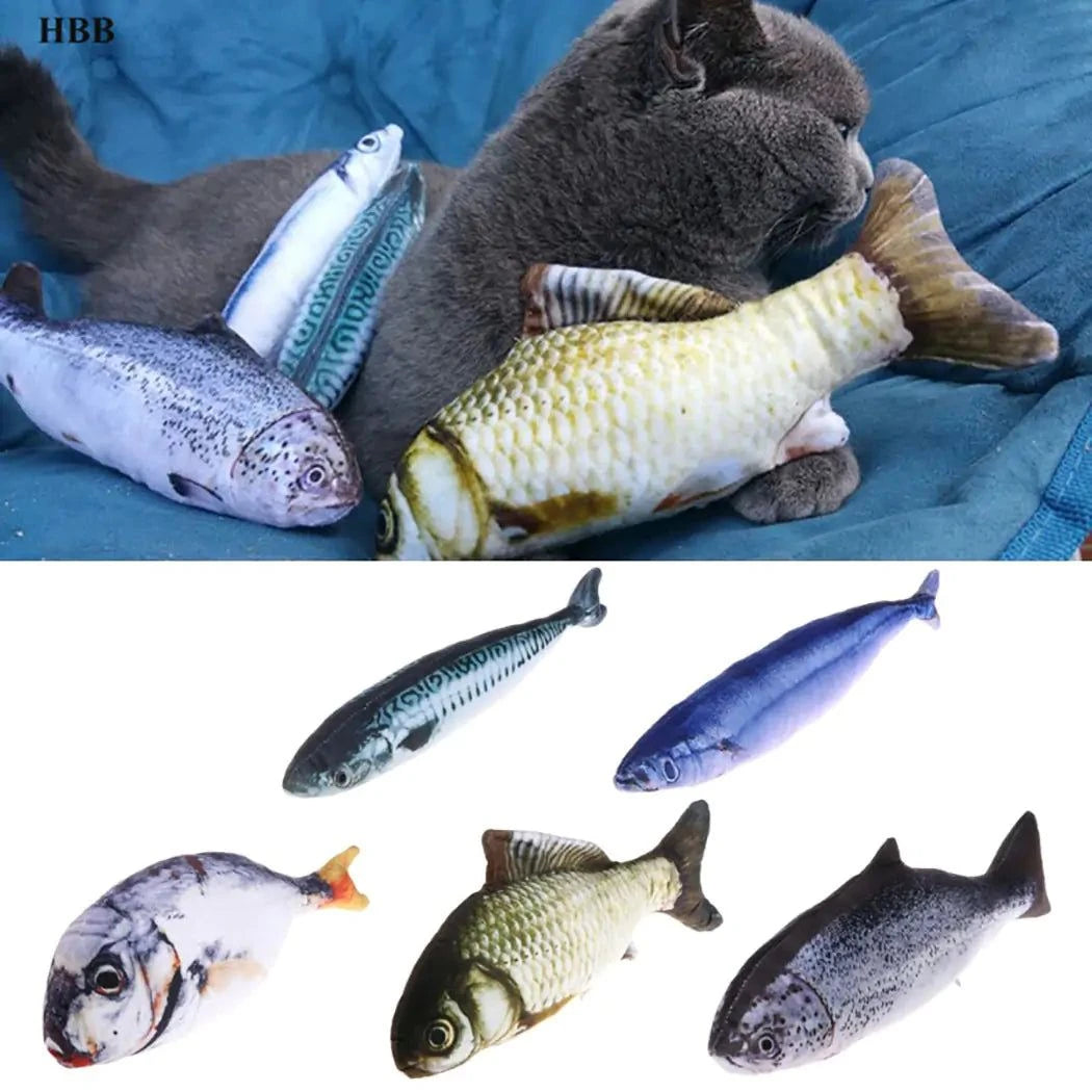 Catnip Fish Toy – Soft Plush Cat Toy with Bite-Resistant Design (20cm)