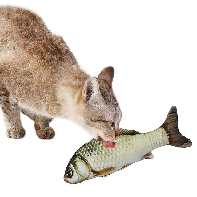 Catnip Fish Toy – Soft Plush Cat Toy with Bite-Resistant Design (20cm)