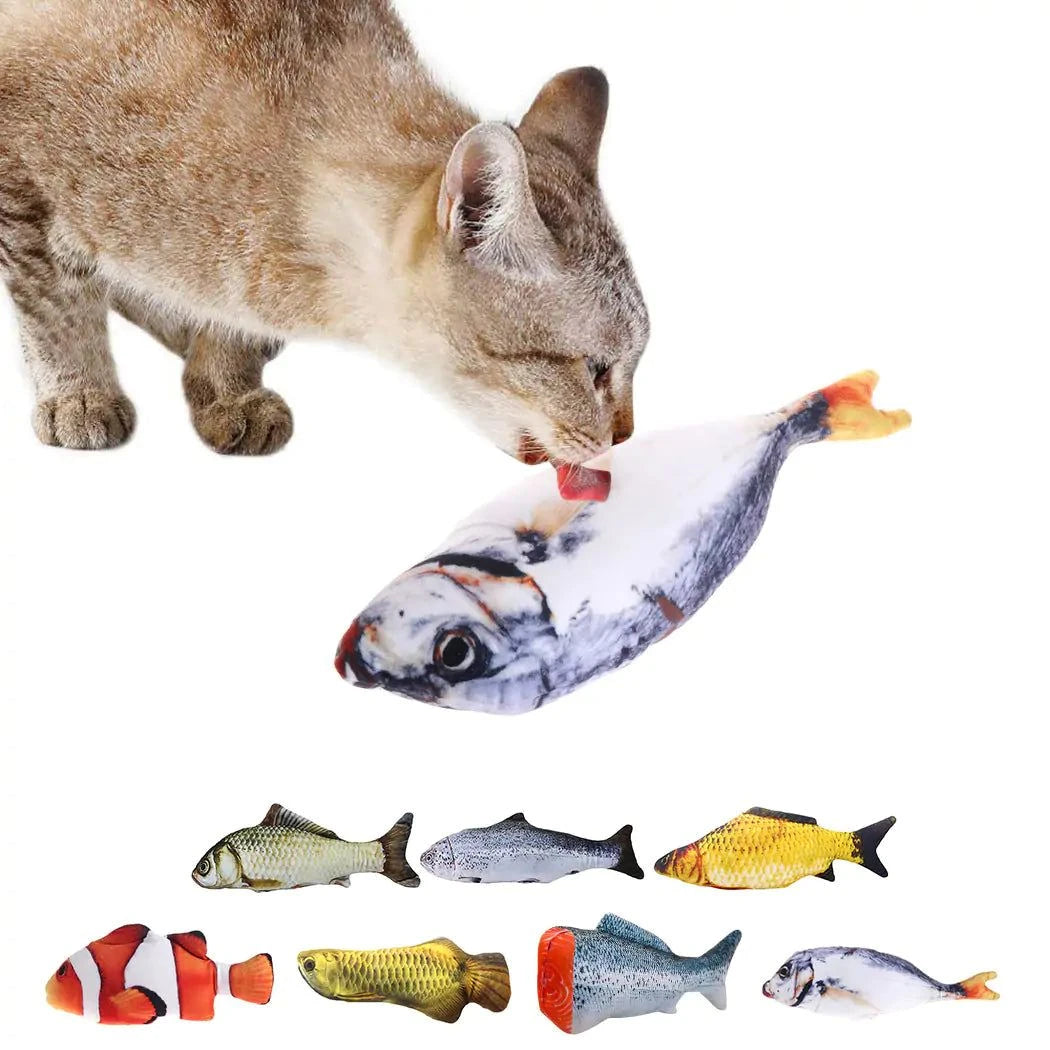 Catnip Fish Toy – Soft Plush Cat Toy with Bite-Resistant Design (20cm)