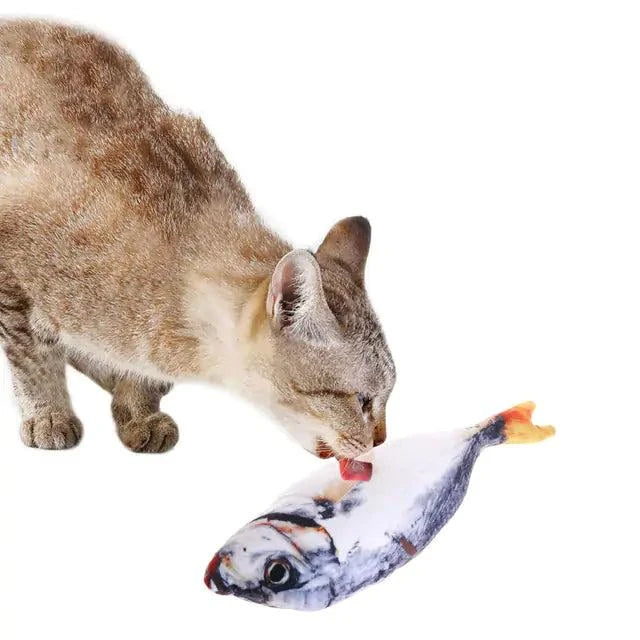 Catnip Fish Toy – Soft Plush Cat Toy with Bite-Resistant Design (20cm)
