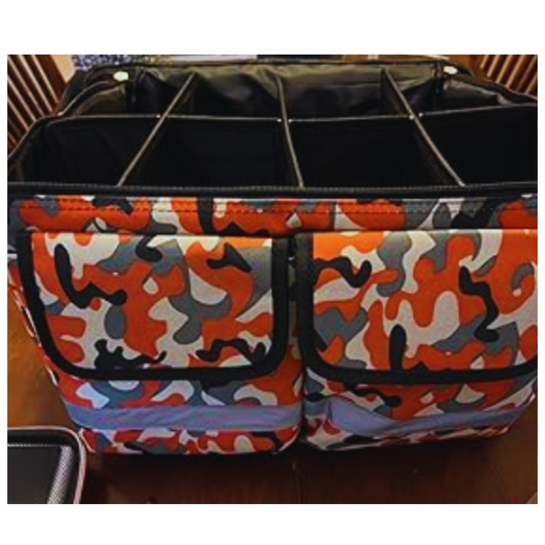 Standard - Waterproof Pet First Aid Kit – Red Camo Organizer Bag + Starter Supplies
