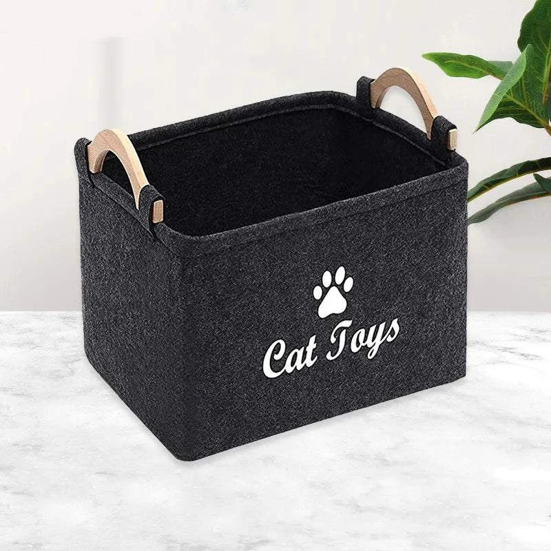 Chic Felt Pet Organizer Basket