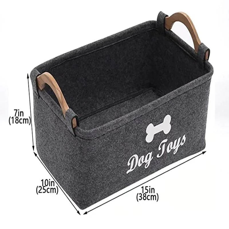 Chic Felt Pet Organizer Basket