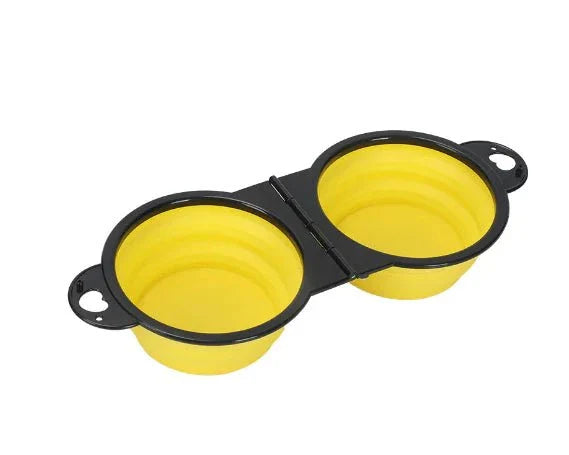Collapsible Dog Bowl - Portable Silicone Pet Food &amp; Water Bowl