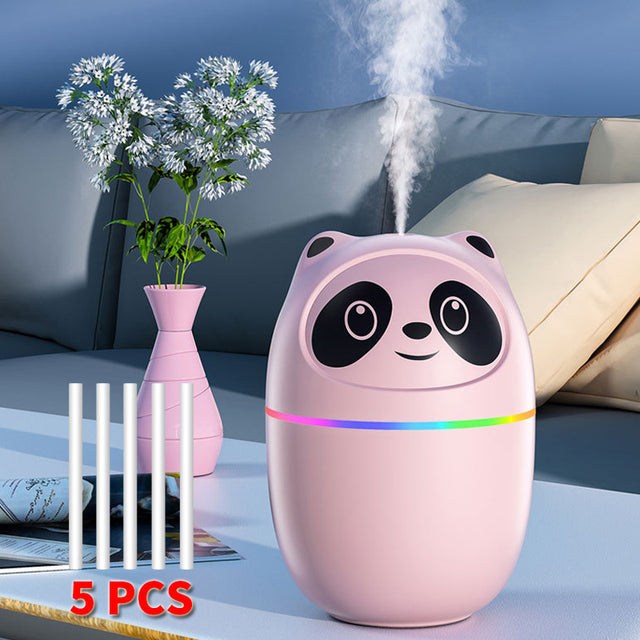 Cute Cat Humidifier – Ultrasonic Mist Diffuser with Night Light & Aromatherapy (250ml)