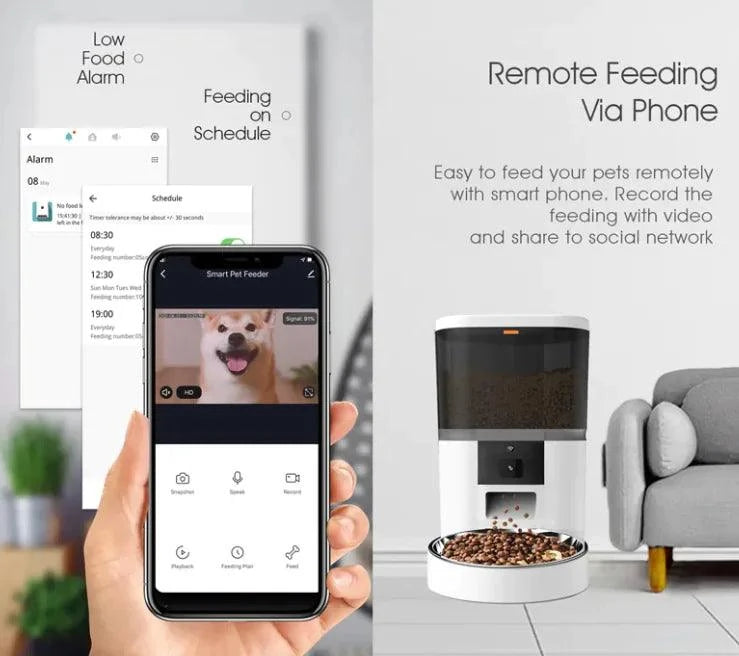 Smart Automatic Pet Feeder – Timed Portion Control for Cats & Dogs