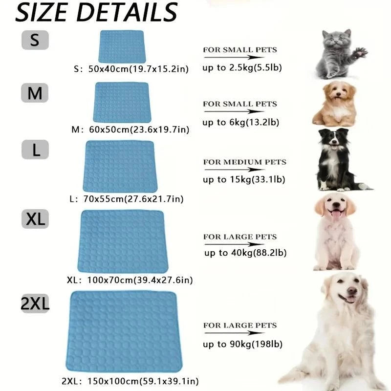 ❄️ Dog Cooling Mat – Summer Chill Pad for Pets of All Sizes