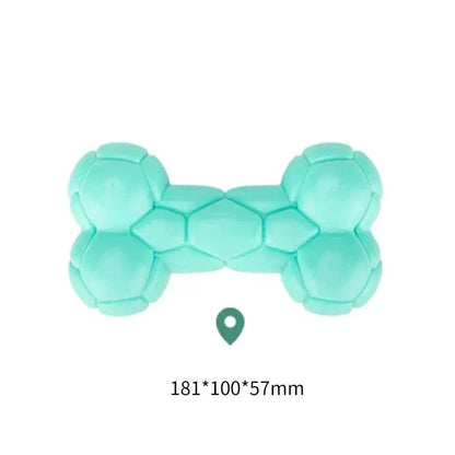 Orange floating water-resistant bite-resistant bone-shaped pet toy made of durable TPE material