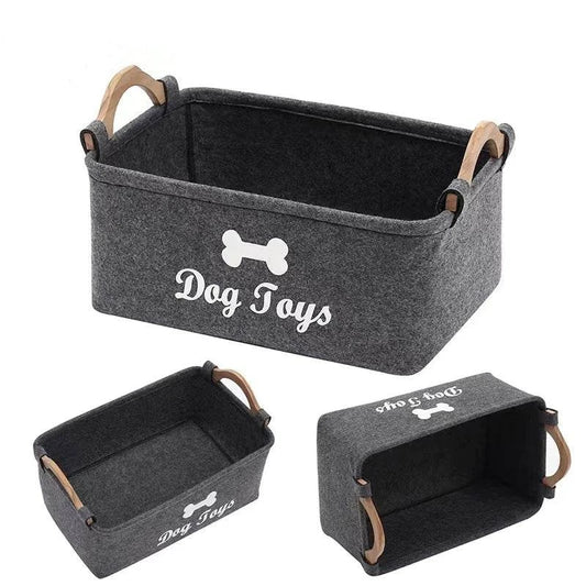 Chic Felt Pet Organizer Basket