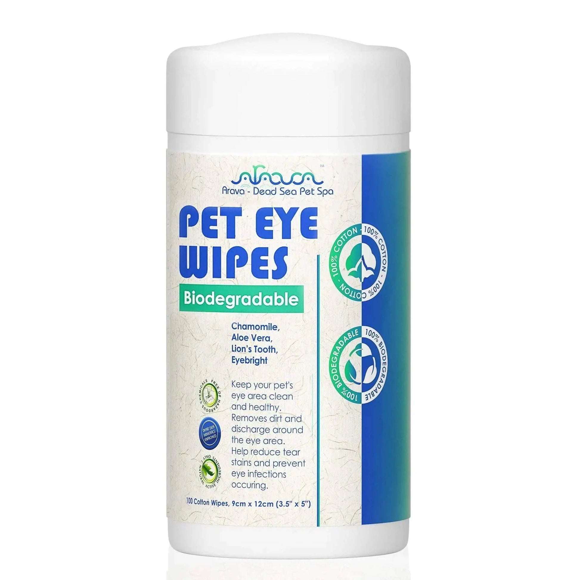 Pet Eye Wipes for Dogs &amp; Cats - Tear Stain Prevention &amp; Eye Cleaning