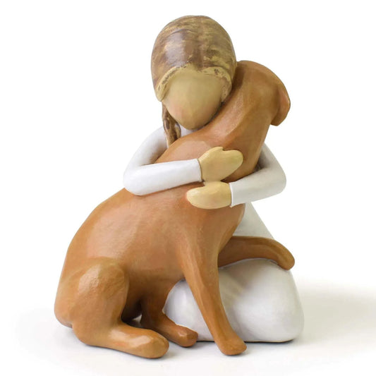 Cherished Paws Dog Memorial Statue