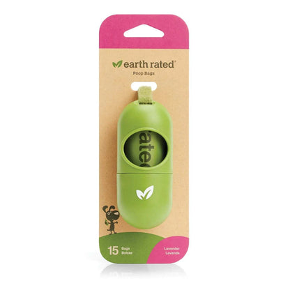 Earth Rated Leash Dispenser & 15 Dog Poop Bag Bundle Pack