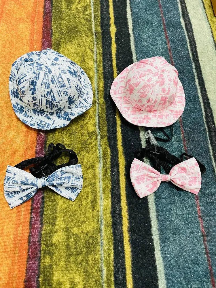 Dog Cowboy Hat & Bandana Costume – Cute Western Pet Outfit for Travel, Parties & Photoshoots