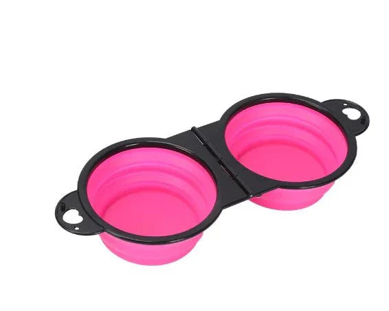 Collapsible Dog Bowl - Portable Silicone Pet Food &amp; Water Bowl
