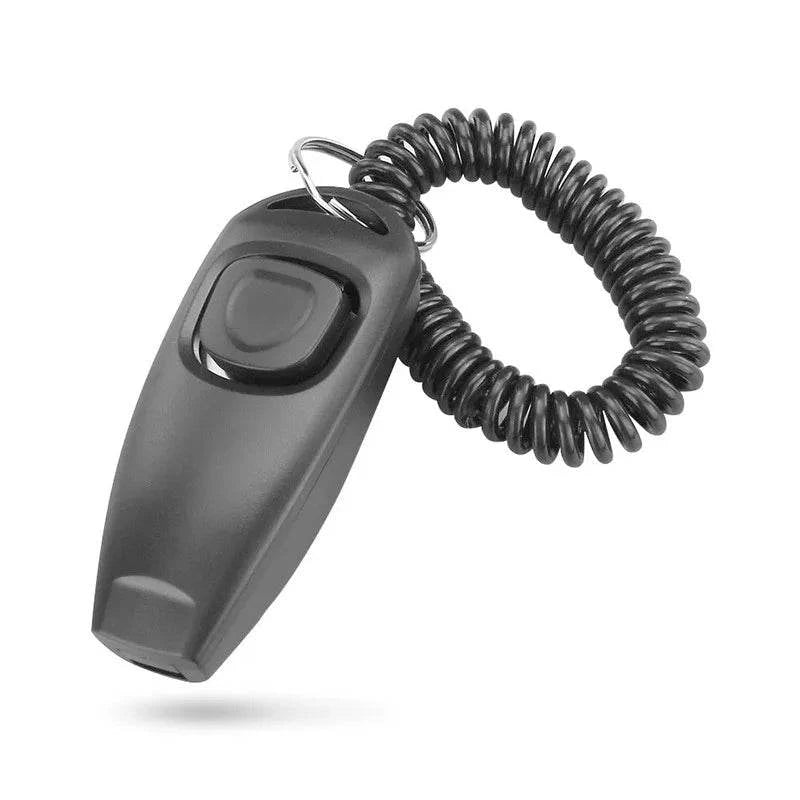 2-in-1 Dog Training Clicker & Whistle with Wrist Strap – Portable & Effective