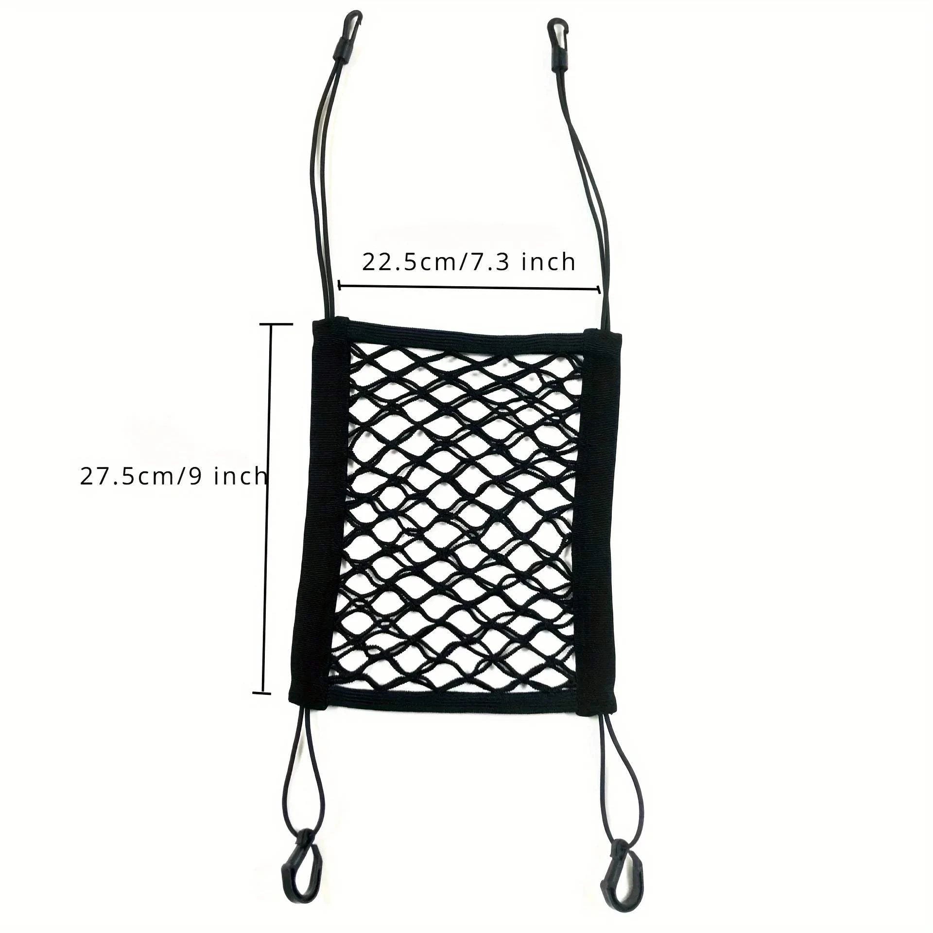 Pet Car Barrier with Mesh Storage – Secure, Adjustable & Travel-Ready