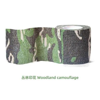 PetCare Self-Stick Fabric Bandage roll in woodland camouflage pattern for pet first aid and wound care