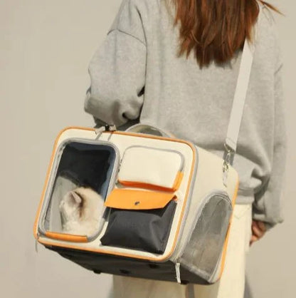 EVA Pet Travel Backpack – Spacious, Secure & Adventure-Ready Carrier for Cats