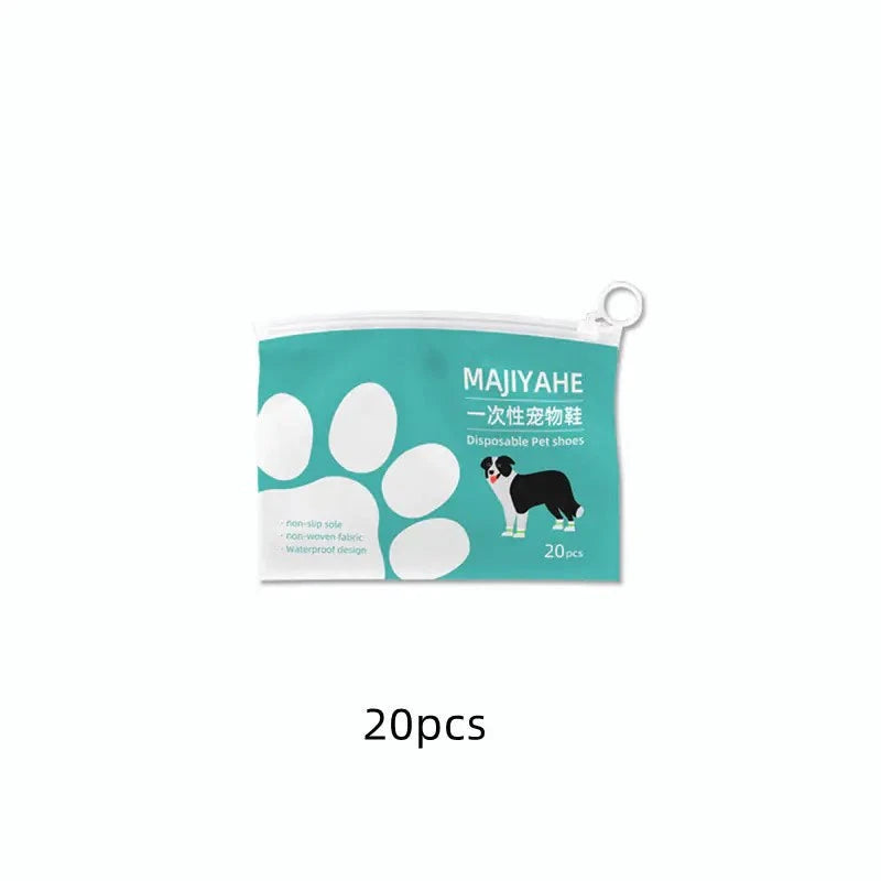 Waterproof Disposable Dog Shoe Covers - Protect Your Floors from Mud &amp; Dirt