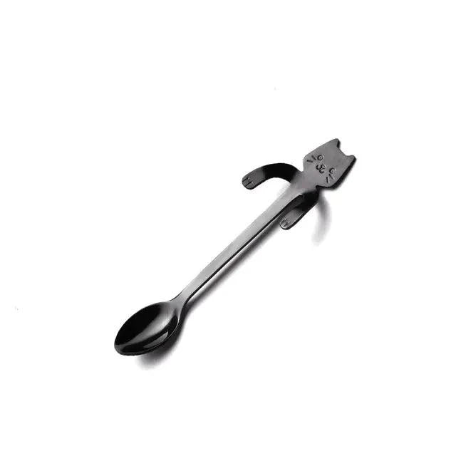 Stainless Steel Cat Spoons – Eco-Friendly, Reusable Stirring Spoons for Cat Lovers