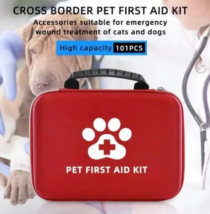 Compact Pet First Aid + Travel Meds Kit