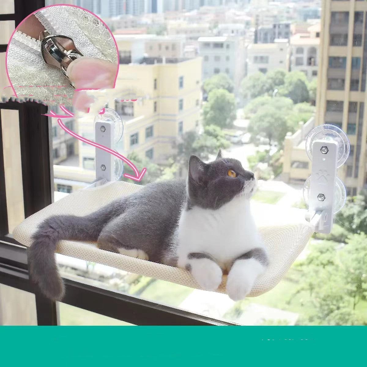 Cat Window Hammock – Plush Perch for Sun-Loving Cats
