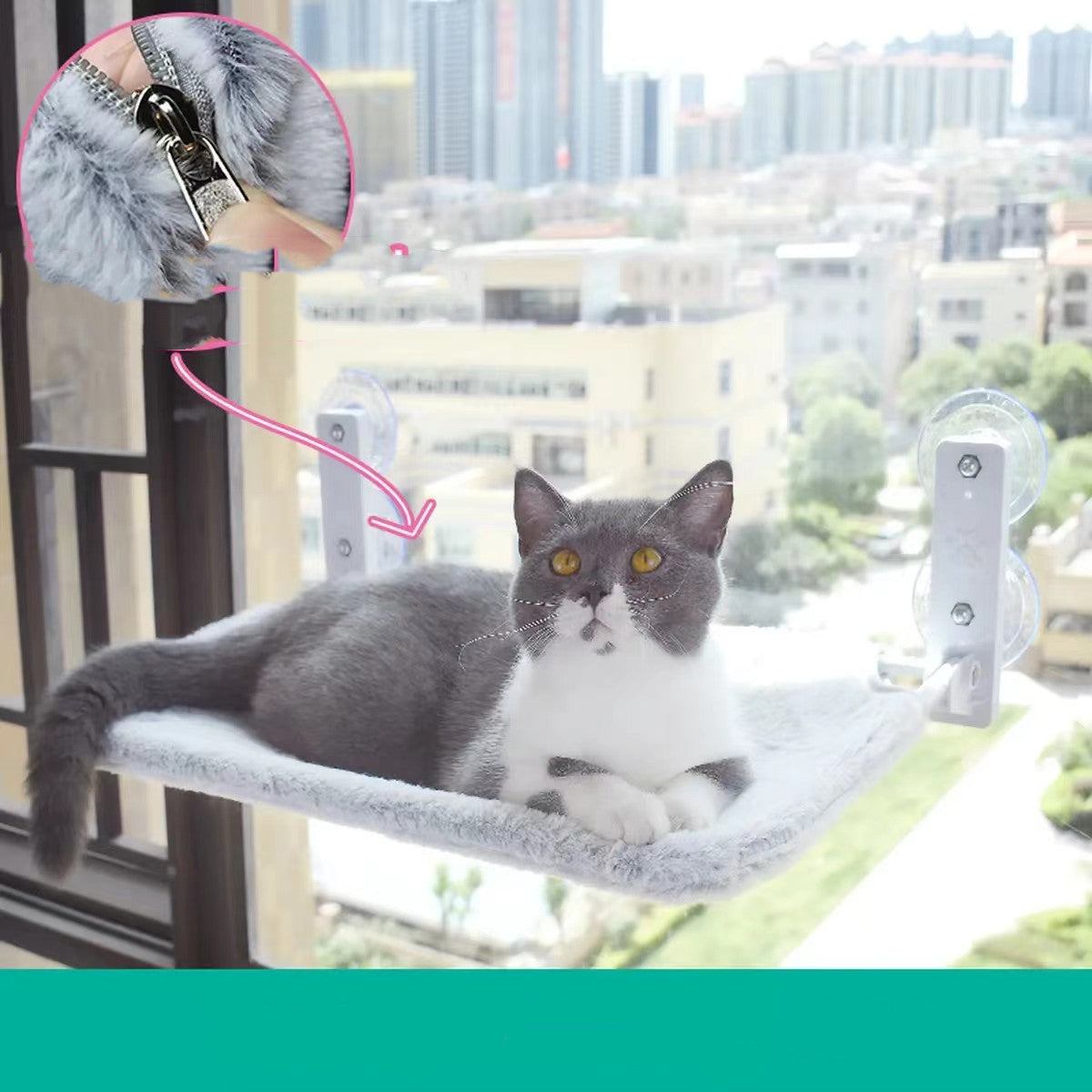 Cat Window Hammock – Plush Perch for Sun-Loving Cats