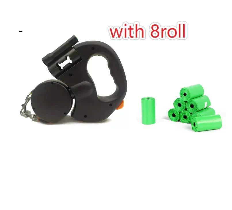 Dual Dog Retractable Leash with LED Light - Two Dog Walking System