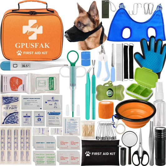 Ultimate Pet First Aid & Grooming Kit – Emergency Care + At-Home Grooming in One Bag