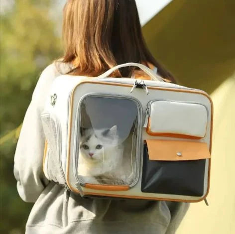 EVA Pet Travel Backpack – Spacious, Secure & Adventure-Ready Carrier for Cats