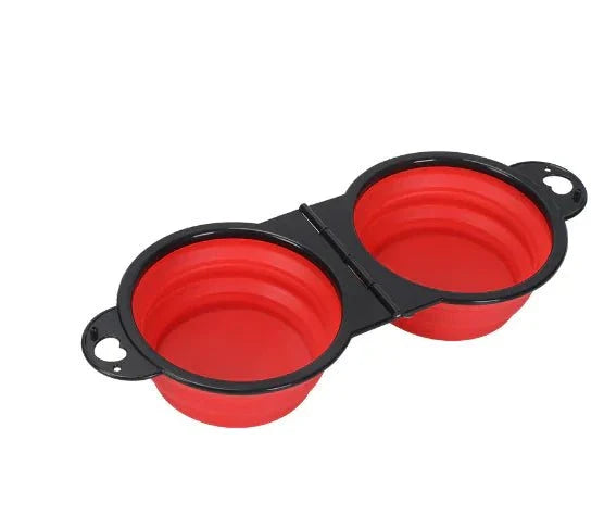 Collapsible Dog Bowl - Portable Silicone Pet Food &amp; Water Bowl