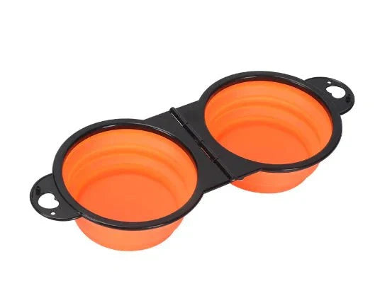 Collapsible Dog Bowl - Portable Silicone Pet Food &amp; Water Bowl