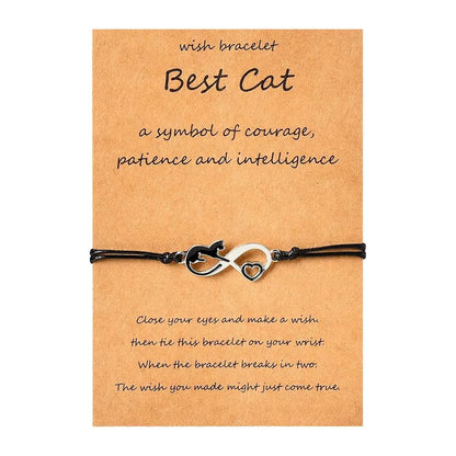 Cat Memorial Bracelet – Loss of Cat Sympathy Gift for Women, Pet Remembrance Jewelry for Mom, Grandma, or Cat Lovers