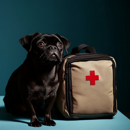 Compact Pet First Aid + Travel Meds Kit
