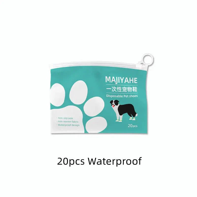 Waterproof Disposable Dog Shoe Covers - Protect Your Floors from Mud &amp; Dirt