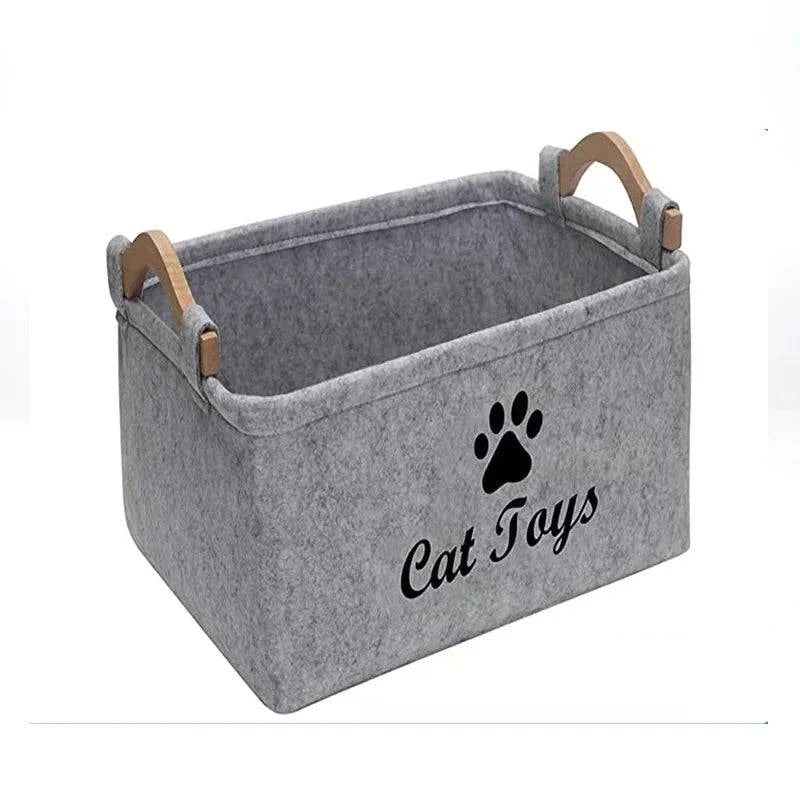 Chic Felt Pet Organizer Basket