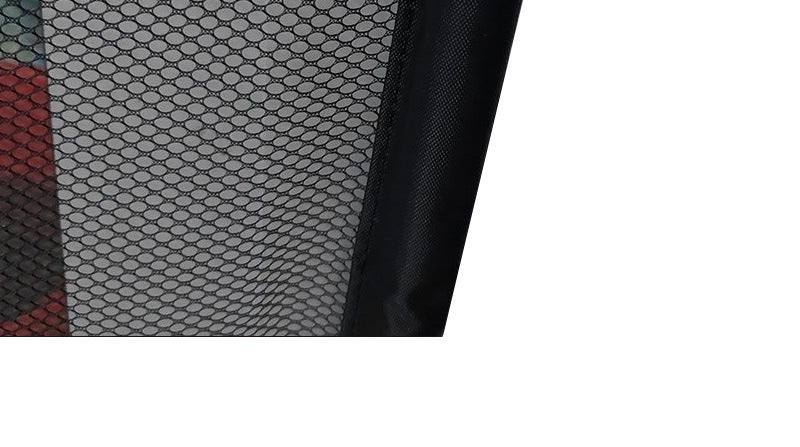 Black Foldable Pet Safety Gate – Cloth Barrier for Doorways, Stairs & Play Areas