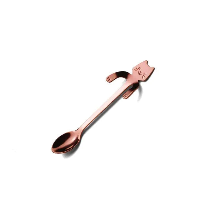 Stainless Steel Cat Spoons – Eco-Friendly, Reusable Stirring Spoons for Cat Lovers
