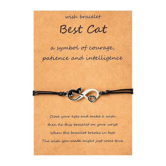 Cat Memorial Bracelet – Loss of Cat Sympathy Gift for Women, Pet Remembrance Jewelry for Mom, Grandma, or Cat Lovers