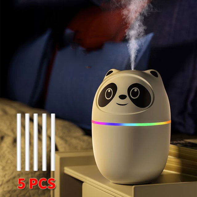 Cute Cat Humidifier – Ultrasonic Mist Diffuser with Night Light & Aromatherapy (250ml)