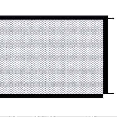 Black Foldable Pet Safety Gate – Cloth Barrier for Doorways, Stairs & Play Areas