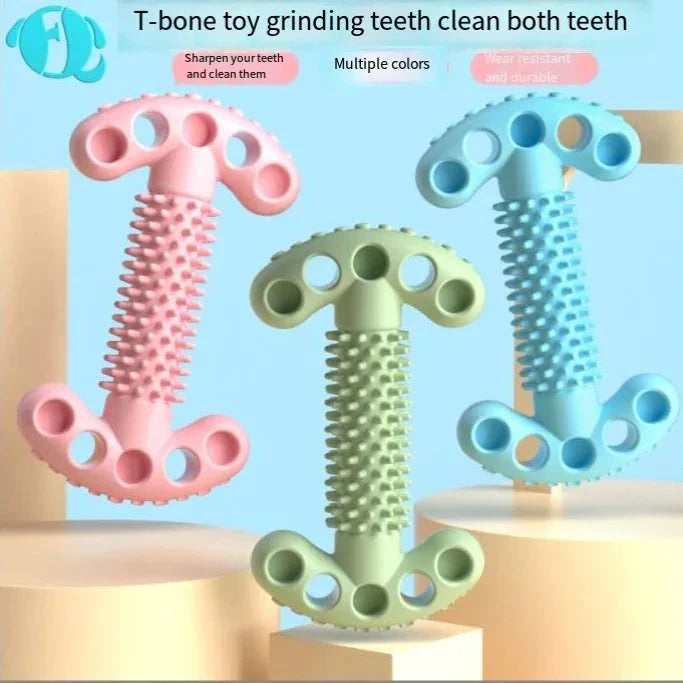 Dog Chewing Bone Shape Toys – Fun, Colorful &amp; Dental-Friendly