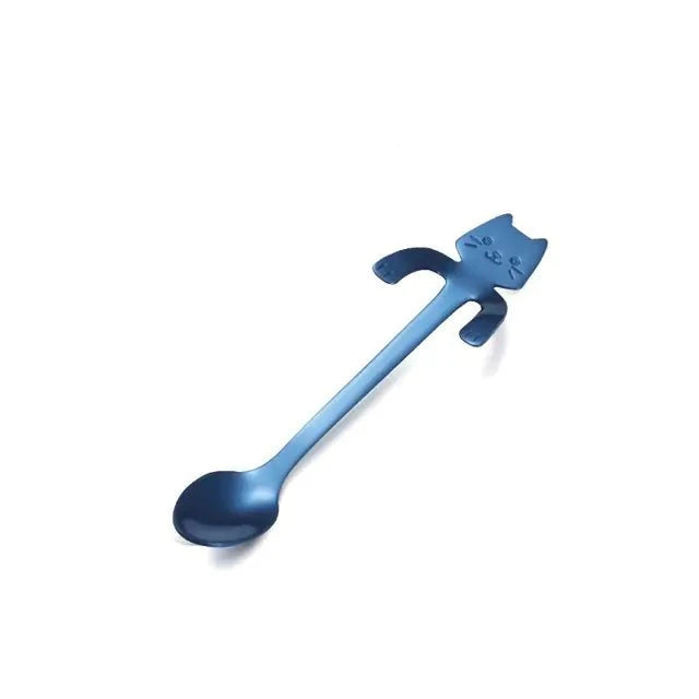 Stainless Steel Cat Spoons – Eco-Friendly, Reusable Stirring Spoons for Cat Lovers