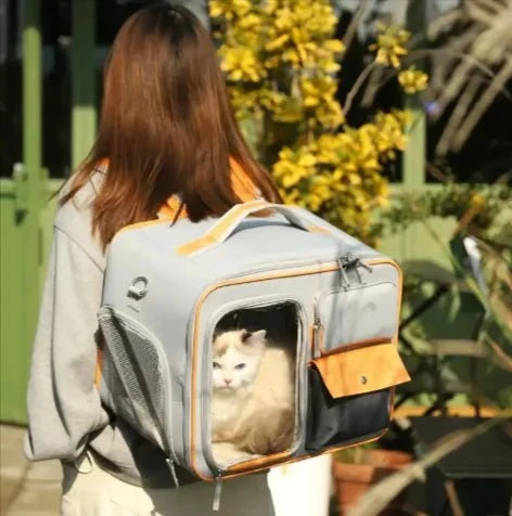 EVA Pet Travel Backpack – Spacious, Secure & Adventure-Ready Carrier for Cats