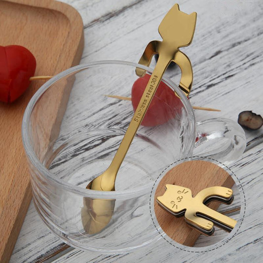 Cat Stainless Steel Spoons