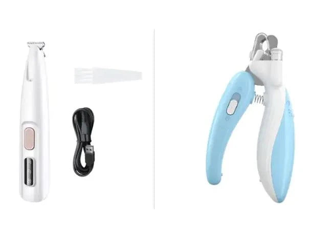Rechargeable Pet Paw Trimmer with LED Light – Waterproof, Ergonomic, and Precision Grooming