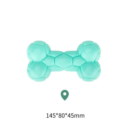 Floating Water-Resistant Pet Toy - Floating water-resistant bite-resistant blue bone-shaped pet toy made of durable TPE material